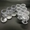 Lucite 50pcs 10ml Small Round Jars Strorage Box Acrylic Japan Style Jewelry Rings Clear Beads Accessory Organizers Container