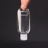 50ML fles handdesinfecterend middel voor desinfecterende vloeistof Flip-top dop met sleutelhangerhaak Transparante plastic fles voor reizen Gbvkb Igvom