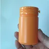 50 st 80 g 120 Pink Green Blue Orange Plastic Tearing Pill Bottle Flip Lid Candy Packaging Gratis frakt AXTGE