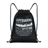 Shopping Bags Aviation Airplane Aerodynamics Drawstring Backpack Women Men Gym Sport Sackpack Portable Pilot Air Fighter Bag Sack