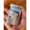 Cigarette Cases 2024 100% Vintage Dupont Bright Lighter With Precision Manufacturing Windproof Copper Body Drop Delivery Home Garden Ot14G