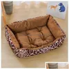 Chenils stylos lit pour chien chat animal carré P chenil moyen petit canapé coussin apaisant maison fournitures accessoires livraison directe maison Ga Dh0Tl