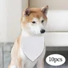 Dog Apparel 10 قطع Bandana DIY Clankerchief DATENED PET PET BIB لمدة عام عيد الحب عيد الشكر