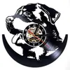 Vinyl Record Wall Clock Modern Design I Love Dog Animal Vinyl Wall Clock Hanging Watch Home Decor Gifts for Dog Lovers 12 inch303r