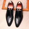 Mode mannen Penny Loafers Echt Leer Casual Loafer Puntige Tip Kantoor Bruiloft Slip op Jurk Schoenen Mannen Hoge kwaliteit