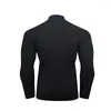 T-shirts pour hommes Cody Lundin Athletic Turtle Neck T-shirt à col roulé à manches longues et à séchage rapide Couche de base élastique active