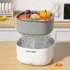 Vattenflaskor Xiaomi Electric Vegetable Washer Ultrasonic Washing Basket Food Purifier Automatic and Fruit Tool