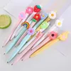 Cartoon Flower Fairy Pennen Druk Gel Pen Leuke 0.5mm Zwarte Inkt Refill Kids Gift Kantoor School Stationaire Leveringen