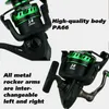 All Metal Salt Water Surf Spinning Fishing Reel 20007000 Spinning Fishing Reel Green 14 Bearing Balls 27 kg Max Drag 240127