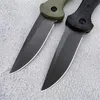 BM 9070 Claymore Auto Knife 3.34 "CPM-D2 드롭 포인트 블레이드 레인저 그린 나일론 파 섬유 손잡이 야외 캠핑 생존 자체 방어 자동 전술 도구