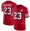 2024 Neu 23 Christian McCaffrey 19 Deebo Samuel 13 Brock Purdy Fußballtrikot 97 Nick Bosa 85 George Kittle 54 Fred Warner 11 Brandon Aiyuk 92 Chase Young 49ERS Trikot