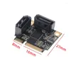 Câbles d'ordinateur de haute qualité ASM1061 Mini PCIE vers SATA3.0, adaptateur d'extension, convertisseur, contrôleur, multiplicateur SATA