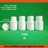 100 2pcs 30ml 30g 30cc幅幅HDPEホワイト医薬品の空のプラスチックピルボトルプラスチック製薬容器付きキャップシールAAREJ