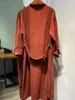 Robes décontractées Vintage Femmes Chemise Robe Mode Dame À Manches Longues Col Rabattu Femme Fête Printemps Automne