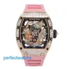 Роскошные часы RM Наручные часы Richardmile Наручные часы RM57-03 Original Diamond Rose Gold Crystal Dragon Limited Edition Leisure RM5703