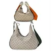 Italy Fashion Bag Attaches Shoulder Bags Half Moon Hobos Crescent-shaped Handbag Tote High Qualitys Crossbody Multicolor Webbing P317J
