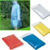 Manteaux de pluie jetables pour adultes, imperméables d'urgence, vêtements de pluie pour moto, Poncho de randonnée de Style Long (couleur aléatoire), 4/5/10 pièces