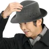 Berets Hemming Wide Brim Breathable Holes Folding Jazz Hat Mid-aged Men Outdoor Straw Sun Fashion Accessories Beach Cap Bonnet