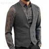 Männer Anzug Weste Schwarz Grau Wolle T Weste Jacke Slim Fit Wie Beckham Business Groomman Kleidung Mann Für Hochzeit Westen 240125