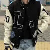 Lvse Jacke Designer Varsity Jacke Letterman Jacke L Vintage Bomber Mäntel 11 Buchstaben Stickerei Herbst Männer Baseball Jacken Hip Hop Lose Grüne Varsity Jacke 52