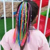 Hair Accessories Ponytail Elastic Twist Braid Rope Decor Girls Dirty Braids Wig Boxing Colorful Wigs Colored Beads