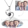 Ожерелья настраиваемые проекционные ожерелья сердечные подвески подарки на день рождения подарки для семьи и друзей творческие фотографии