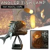 Lámparas de mesa Lámpara creativa Pescado pescado con soporte flexible Arte Home Bar Cafe Decoración Adornos281O