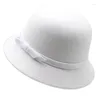 Bérets Chapeau de style britannique pour dames adultes mascarade carnavals feutre hiver automne avec bande de nœud papillon en gros