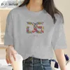 Dames T-shirt Zomer Eenvoudig Straatkleding Dames T-shirt Hot Selling Mode Letterprint Top Nieuwe zomer Ronde hals T-shirt met korte mouwen 5xl 240130