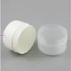 24 X 250g White Clear Plastic PP Powder Sample Jar Case Makeup Cosmetic Travel Empty Nail Art Jarfree shipping by Dbbmu