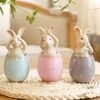 Easter Rabbit in Egg in Egg No Say No Hearing No See See Home Gift Kids Party 웨딩 장식 200929207s