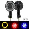 Two-color Modification Round Motorcycle Turn Signal Light Sequence Flasher Accessories LED Strips293g