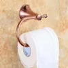 Bathroom Accessories Brass Square Style Rose Gold Paper Toilet Roll Tissue Holder Hanger Wall Mounted LG990 Holders289P