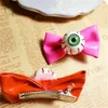 Hair Accessories Women's Girls Clip Eyeball Demon Punk Bow Hairpin Halloween Cosplay Hairpins Barrette Headwear