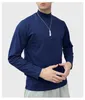 Camiseta de manga larga con cuello de algodón de Xinjiang para estudiantes masculinos y femeninos Otoño Invierno Casual de pie con un blanco puro como base