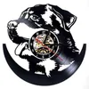 Vinyl-Schallplatten-Wanduhr, modernes Design, I Love Dog Animal, Vinyl-Wanduhr, Hängeuhr, Heimdekoration, Geschenke für Hundeliebhaber, 30,5 cm (12 Zoll)229t