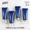 100 ml bleu vide en plastique cosmétique conteneur 100 g lotion pour le visage presser tube crème pour les mains correcteur bouteille de voyage livraison gratuite Boivf