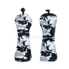 Golf Club Headcover dla kierowcy nr 1 #3 #5 Fairway Wood Head Camuflage Wzór 4PCS/Set Grey 240129