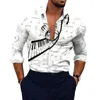 Men's Casual Shirts Stylish Muscle Shirt With Long Sleeve Collared Button Down For Party T Dress Up Be The Center Of Attention At Any Event