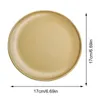 Plates Stainless Steel Camping Plate Lightweight Dinner Dish Large Capacity Round Hiking Backpacking Picnic Outdoor Tableware