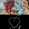 Party Decoration 150cm DIY Heart Shape Balloon Arch Stand Plastic Balloons Ring Hoop Bow Of Ballon For Wedding Birthday Decor Baby220g