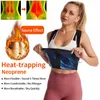 Abbigliamento da yoga Esercizio fitness per donna Girovita Canotta con cerniera Perdita di peso Palestra Body Shaper Sauna Gilet per il sudore Corsetto Allenamento a casa