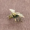 Decorative Figurines Solid Brass Insect Honeybee Miniatures Tea Pet Funny Beetle Crafts Collection Desktop Small Ornaments Home Decorations