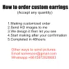 Charm Somesoor 3 Sizes Custommade Round African Wooden Drop Earrings Personalized Photos Printed Ear Dangle Wholesale for Women Gifts