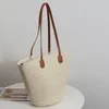 Torby Duffel Proste francuskie vintage jedno ramionowe słomkowe torebki do torebki