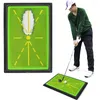 Golf Training Aids Mat For Swing Detection Batting Ball Trace Directional Path Pads Practice