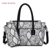 Pink sugao designer handbags purses women shoulder messenger bags 2019 new style tote bags handbags 2pcs set crossbody bags pu lea271s