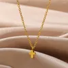 Choker Fashion Star Moon Heart Pendant Necklace Tiny Charms Stainless Steel Chain For Women Girls Aesthetic Y2K Jewelry Collares