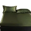 Pure color double washed silk satin, quilt cover color butyl bed