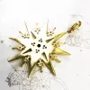 Hängen hängande royalty stjärna gyllene, vårsmycken vintage 925 sterling silver accessorie handgjord gåva för kvinnor män